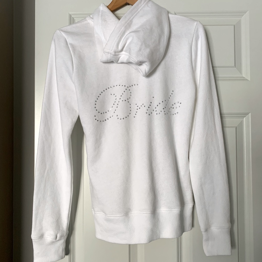 NWOT Bedazzled Bride Zip Hoodie